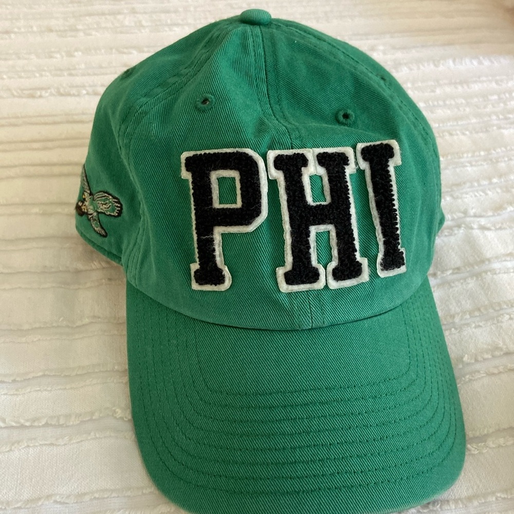 47 Brand PHL Philadelphia Eagles Kelly Green 47 Brand Legacy Clean Up Dad Hat